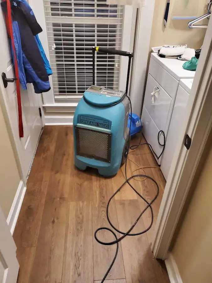 Commercial dehumidifier deployed for Flood Damage Cleanup in Cortlandville